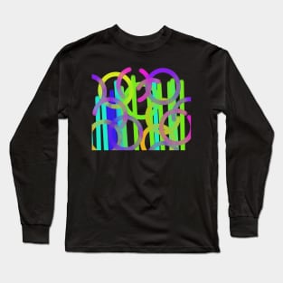 Abstract color garden paint Long Sleeve T-Shirt